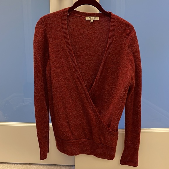 Madewell wrap-front pullover XS - Picture 2 of 3